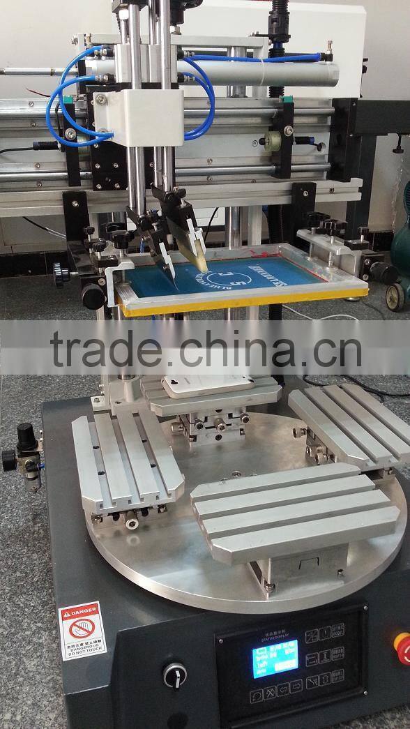 1 color 4 stations rotary screen printing machine