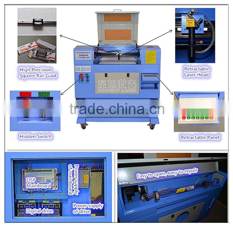 Desktop 500*300mm cheap price co2 laser engraving machine