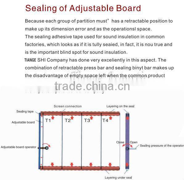 sound system aluminum folding door insulation material