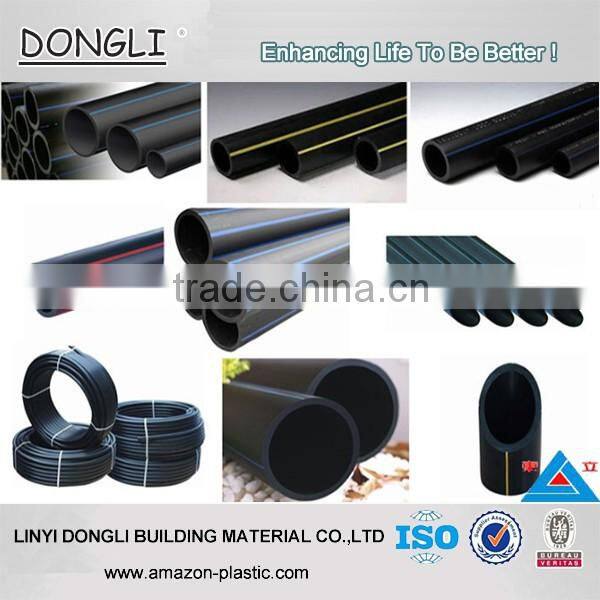 Buried hdpe rolled pipe 3 inch 4 inch 75mm 90mm water flow tube