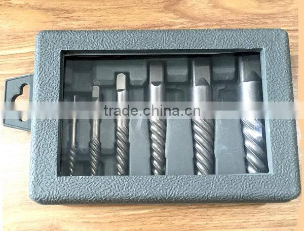8pc Sheared broken Bolt Screw Stud Extractor Set 3-26mm Remover easy out tool