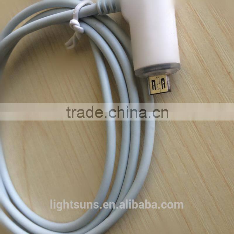 High quality data cable dual output data cable charge two devices at one time