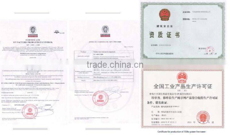 hot-dip galvanized steel tower 110KV