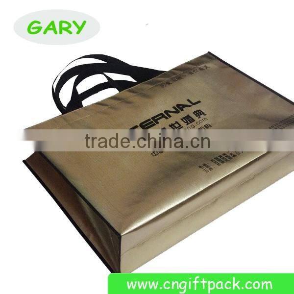 Gold Handbag Tote Bag Metallic Laminated Tote Bag Manufacturer