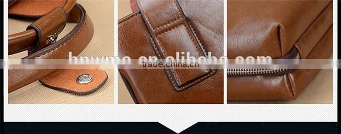 Luxury leather business laptop bag briefcase for man documents handbag