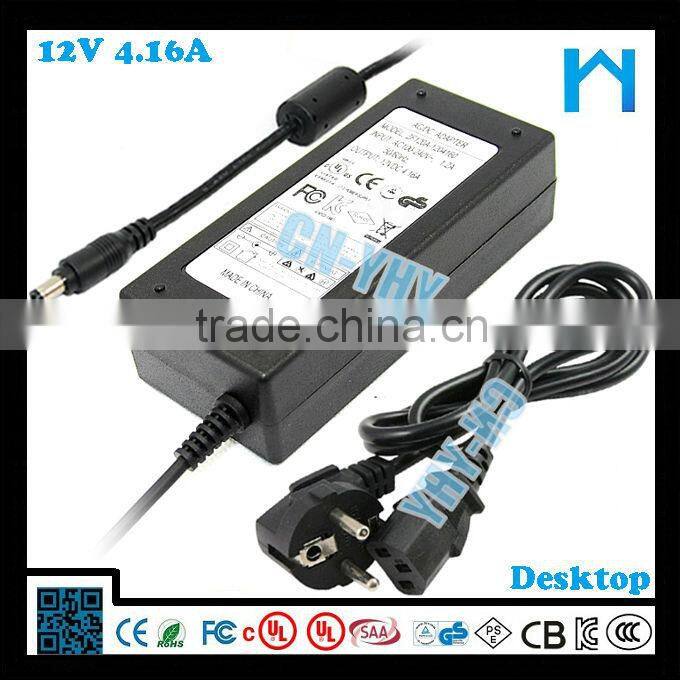 Best selling for led Light 12V 4.16a ac/dc switching power adapter 50w