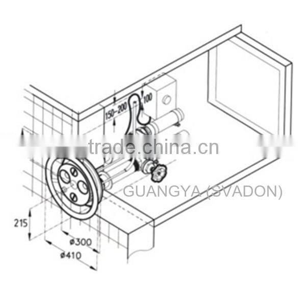 Counterflow training machine for swimming
