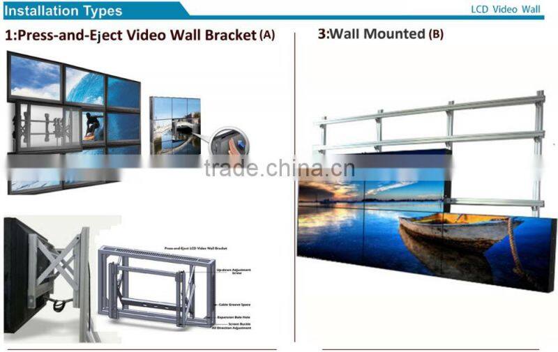 2015 chestnuter Top quality 42 inch 3x3 lcd video wall HD 1080p display supported