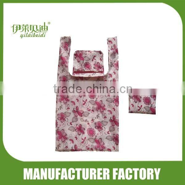 Polyester folding bag with all over printing
