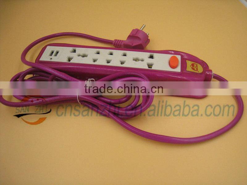 EU or US type extension power socket usb socket