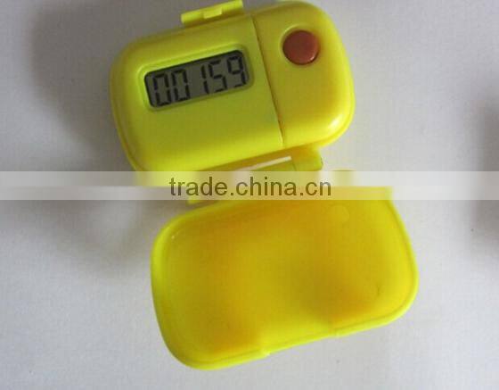 Portable Digital Single Function Flip Pedometer