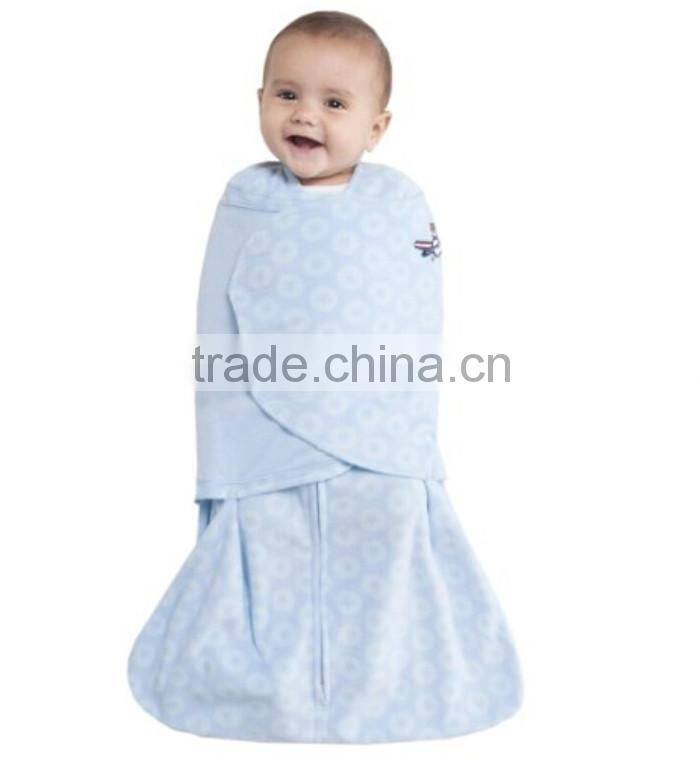 Sleeping Baby Fleece Swaddle Newborn Blanket Adjustable Infant Wrap