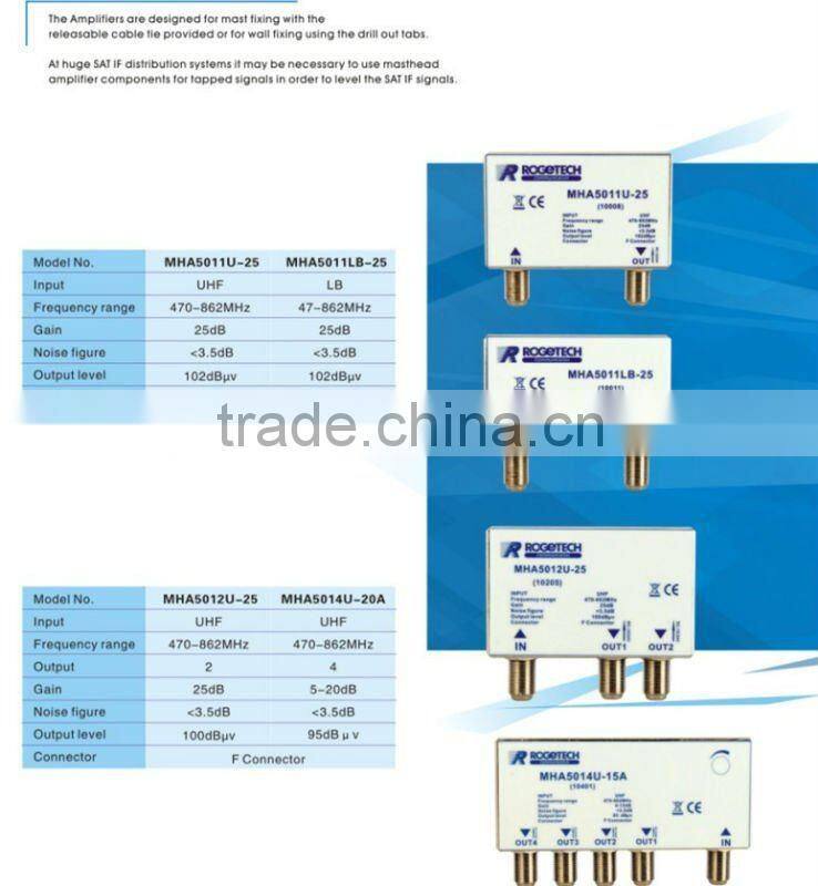 Satellite signal tv antenna amplifier(MA-6031UVF)