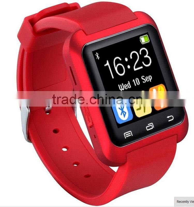 New arrival Touch Screen China Smart Watch Phone Hot wholesale with Pedometer Waterproof Bluetooth U80