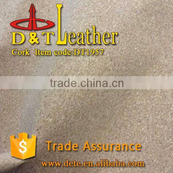 Natural cork leather for shoe heel