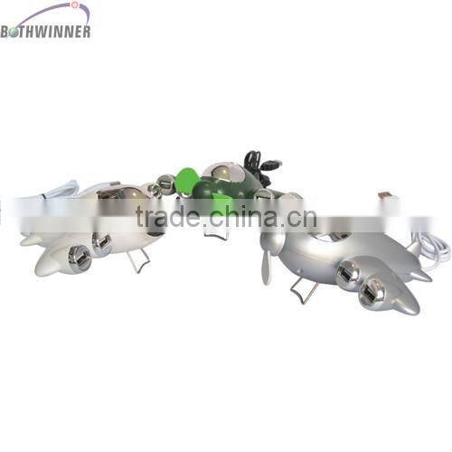 Airplane shape 4 ports USB HUB driver 2.0