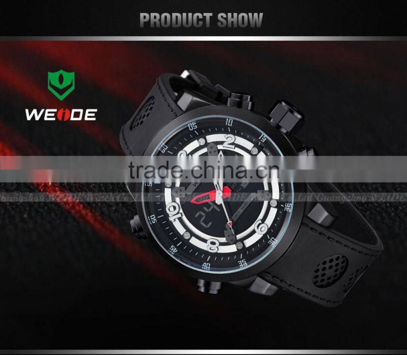 WEIDE WH3315 Fashionable luxury Digital Analog silicone wrist watch