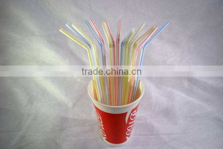 Straight plastic drinking straw