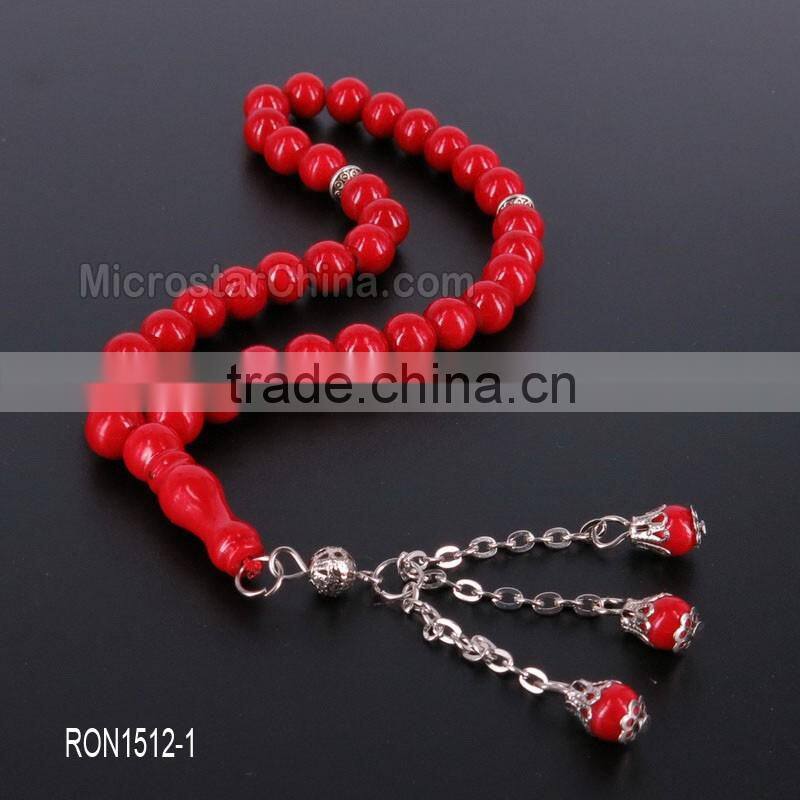 Muslim tasbih prayer beads imitation agate 33 beads gifts islamic prayer rosary wholsale