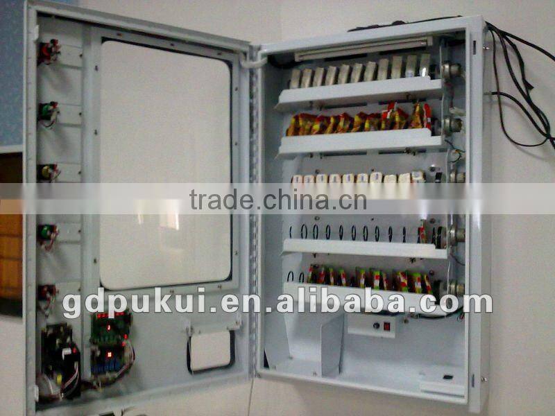 Wall hung automatic condom vending machine with 5 spring vending channels