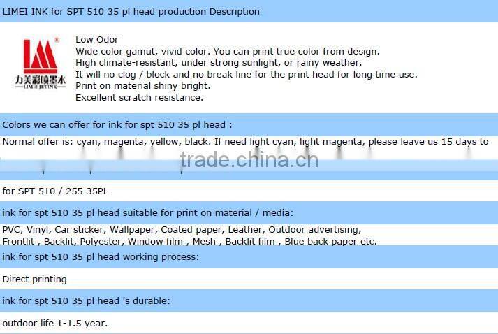 SK4 Solvent ink for SPT255 SPT510 print head