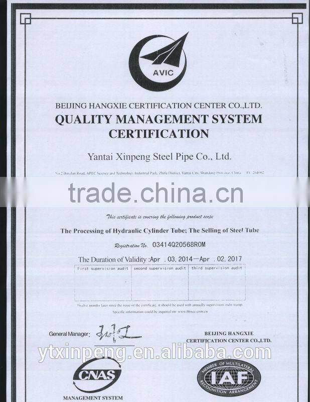 STKM13C h8 H9 honed seamless carbon steel hydraulic pipe