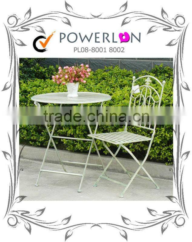 Antique Metal Folding Outdoor Patio Furniture