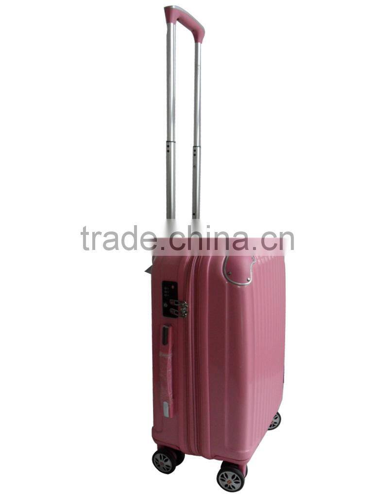2104new type pure PC luggage trolley case,pink trolley luggage 20,24,28
