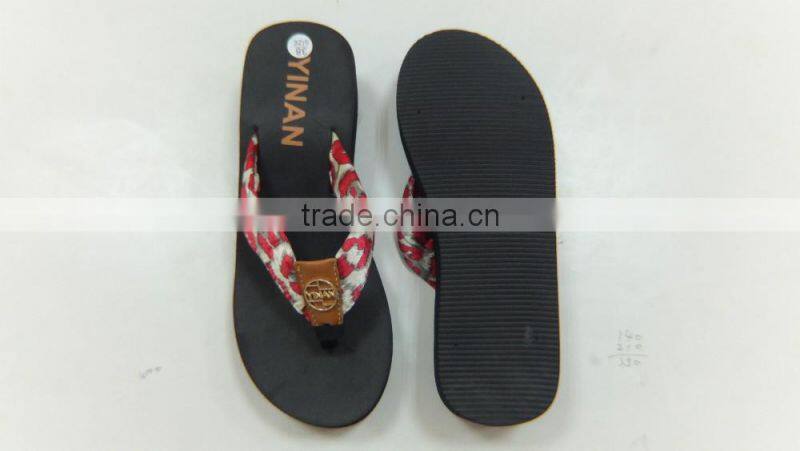 2016 women cloth slippers with eva sole