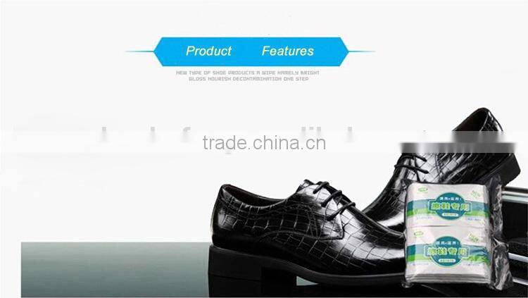 private label Leather shoe wipes polish wet wipes