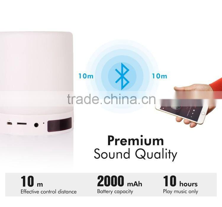 Multi Colored Wireless Smart LED Bluetooth Speaker with led light