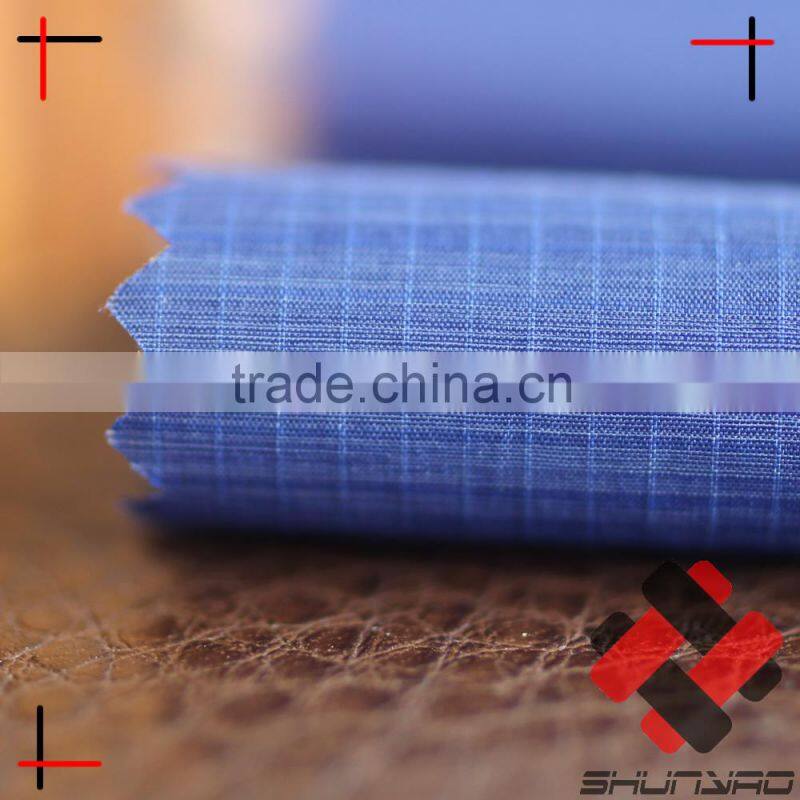 polyester nylon blended ultralight ripstop melange fabric for Down jacket