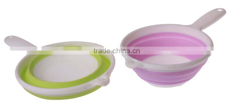 kitchen folding plastic colander plastic sink colander