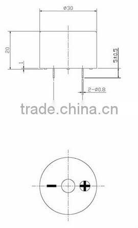FBPB3020 SERIES 30mm Piezo sounder Piezoelectric buzzer (FBELE)