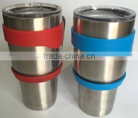 2016 latest selling product 30oz stainless steel beer tumbler with big handle
