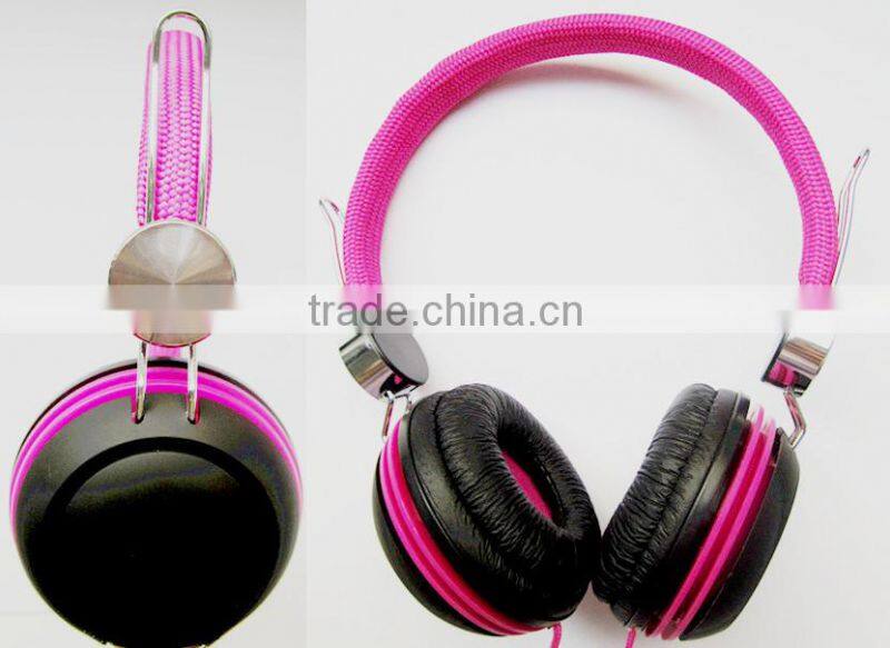 deep bass high quality colorful classical style headphone headband over head heaset fashion for younger