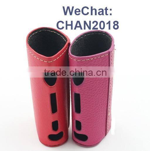wholesale leather case e-cig MOD box subox mini shroud leather case OEM Available