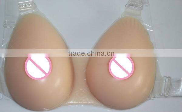 Free shipping !!!fashion artificial fake breast soft silicone false boobs hot sale 1600g/pair