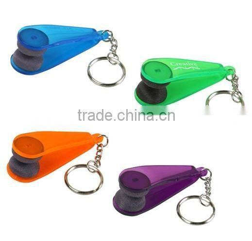 2016 New Product Protable Eyeglass Cleaner Keychain
