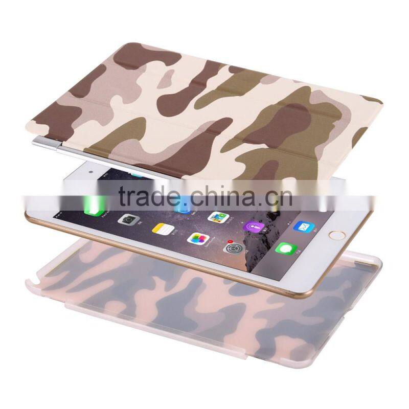 New Arrival Leather For Ipad 6 Magnetic Printed Case