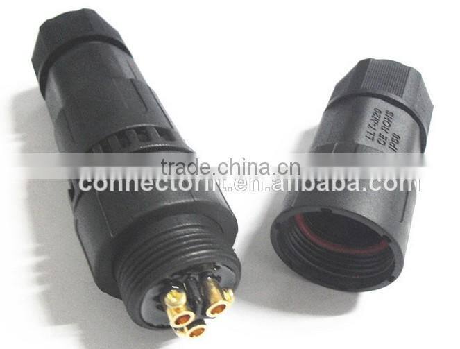 35A high voltage watertight male and female electrical connector