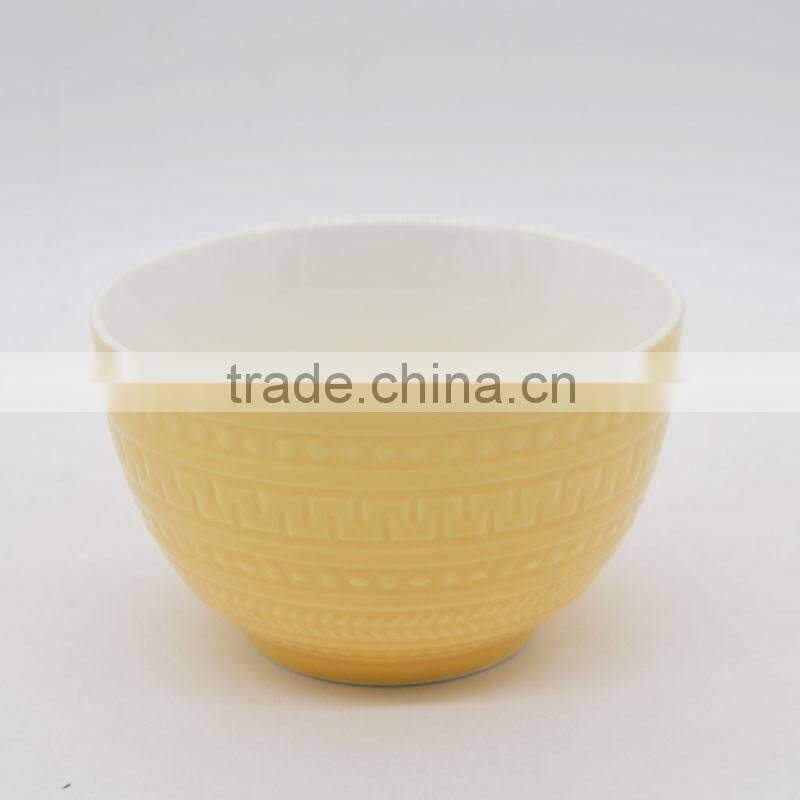 Hot selling colorful 5.5 inch ceramic noodle bowl