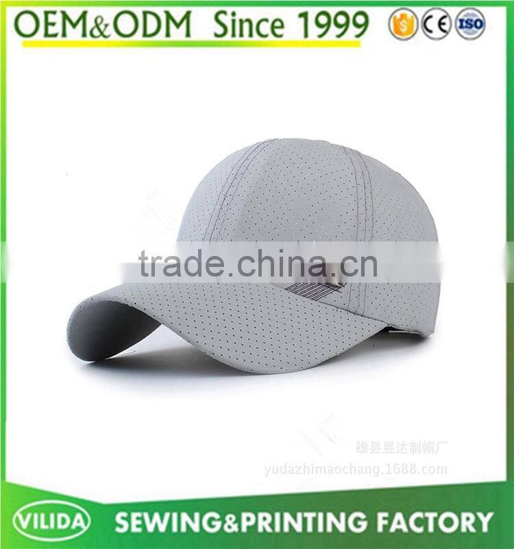High Quality Suede Baseball Cap Custom 6 Plane Suede Breathable Baseball Cap