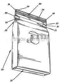 slider zipper bag/huakuai bag/pouch with slider zipper