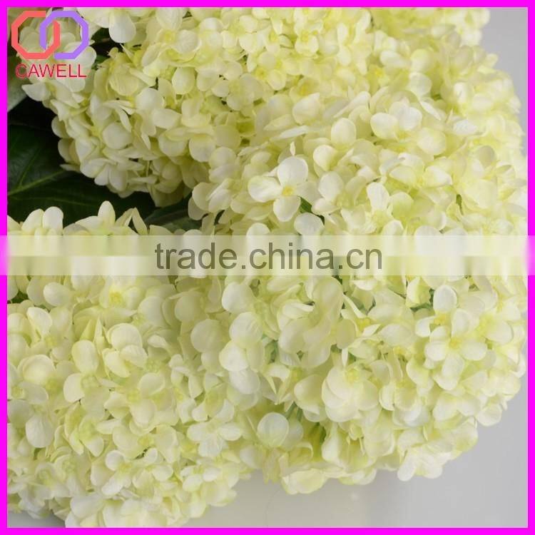real touch ivory artificial silk hydrangea flowers