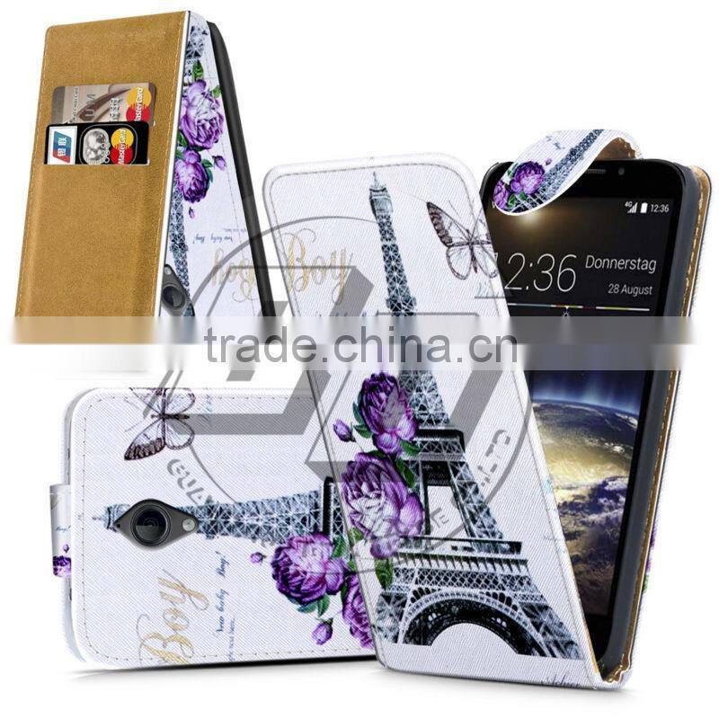 For Vodafone Smart 4 LTE High Quality Print Flip PU Leather Case Cover Moible Phone Case