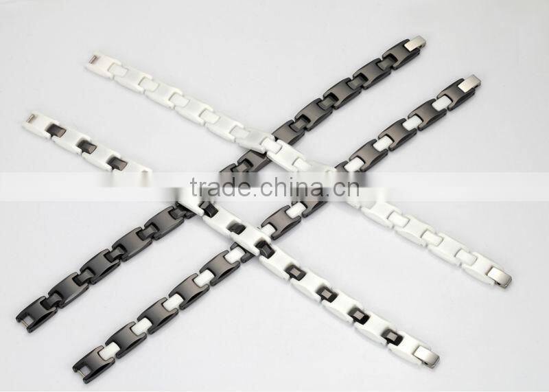 Hot sale metal inlaid tungsten bracelet 10.5mm width silver tungsten magnetic dragon bracelets men