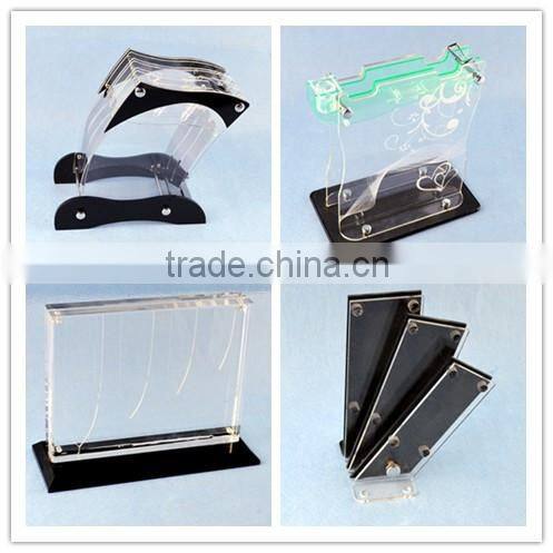 acrylic knife display stand with blank base