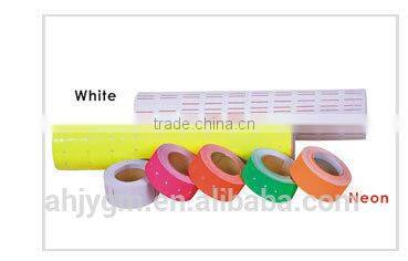 Hot Sale White/Neon Color Adhesive Roll Price Label