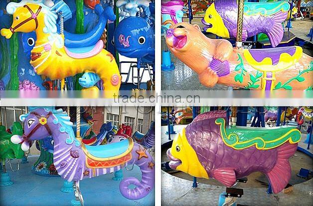 Children Loved Play Game Amusement Ocean Carousel Horse Kids Carousel Ride